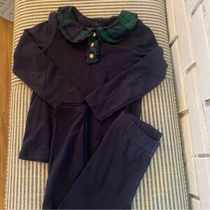 Gymboree Peter Pan collar shirt with leggings